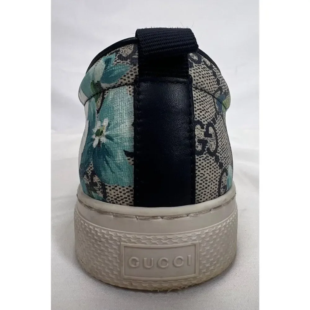 Gucci Supreme Canvas Slip-on US 6 Bloom Flower Print SPB-CA 355693